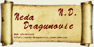 Neda Dragunović vizit kartica
